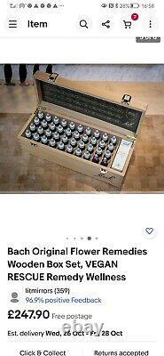 Bach Original Flower Remedies Wooden Box Set, box never opened