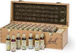 BachT Original Flower Remedies Wooden Box Set RESCUE Remedy 2x mixing bottle