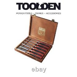 Bahco 424P-S6 Bevel Edge Chisel Set in Wooden Box 6pcs