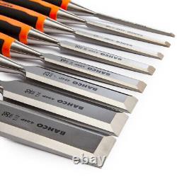 Bahco 424P-S8-EUR Bevel Edge Chisel Set 8 Piece in Wooden Box