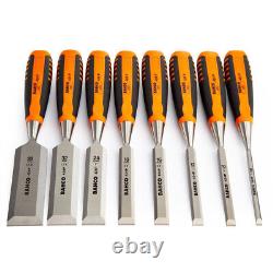 Bahco 424P-S8-EUR Bevel Edge Chisel Set 8 Piece in Wooden Box