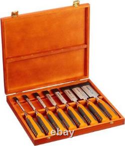 Bahco Chisel Set Bevel Edge Wood 8pc Chisels In Wooden Box 424P-S8-EUR