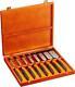 Bahco Chisel Set Bevel Edge Wood 8pc Chisels In Wooden Box 424p-s8-eur