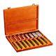 Bahco Eur Bevel Edge Chisel Set In Wooden Box (8 Piece) 424ps8