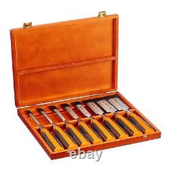 Bahco EUR Bevel Edge Chisel Set in Wooden Box (8 Piece) 424PS8