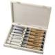 Bahco Ripping Chisel Set 6pc Wooden Box High-quality Steel 425-083
