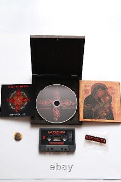 Batushka Litourgiya Wooden Box Set MC + CD + Poster + Patch + MetalPin + Button