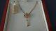 Beautiful Clogau 14ct Gold Kensington Key Diamond Set Pendant. Wooden Box