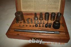 Bergeon Bushing Clock tool of 23 Accessories set ONLY with wooden box