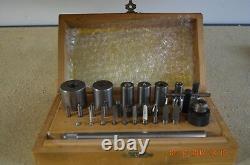 Bergeon Bushing with 28 Accessories Tools for Machine set ONLY with wooden box