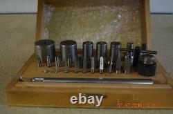 Bergeon Bushing with 28 Accessories Tools for Machine set ONLY with wooden box