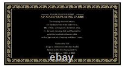 Bicycle Apocalypse Playing Cards 3 Deck Wooden Box Set with 3 Coins