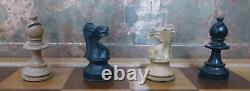 Box Of Vintage Wooden Chess Set (King 7cm)