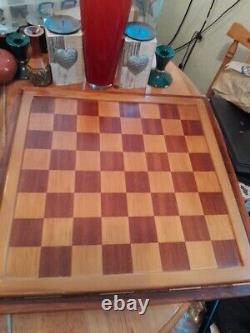 Box Of Vintage Wooden Chess Set (King 7cm)