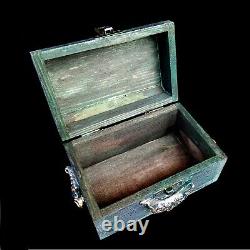 Box jewelry jewellery jewels organizer wood wooden vintage dragon home decor art