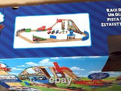 Boxed RACE DAY RELAY TRAIN SET GINA ENGINE Thomas BRIO / ELC / Wooden Railway