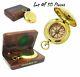 Brass Pocket Compass Push Button Compass With Wooden Box Set Of 50 Unit