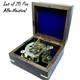 Brass Sundial Compass With Wooden Box Nautical Maritime Camping Compass Set Of 20