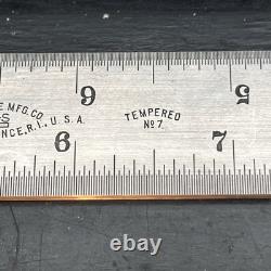 Brown & Sharpe Combination Square Set, 1925 Patent Complete Wooden Box USA