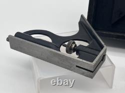 Brown & Sharpe Combination Square Set, 1925 Patent Complete Wooden Box USA