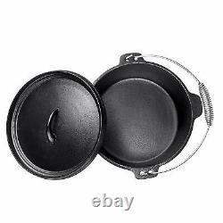 Bruntmor Pre Seasoned 7 Piece Cast Iron Cookware Set Pots and Pan Set with Box