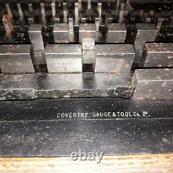 COVENTRY Gauge&Tools Co Gauge Block Set 56pc in old wooden box vgc