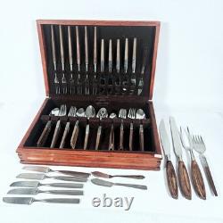 Canteen Cutlery Set Stainless Steel Wooden Box Wooden Handles Japan