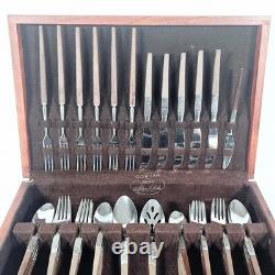 Canteen Cutlery Set Stainless Steel Wooden Box Wooden Handles Japan