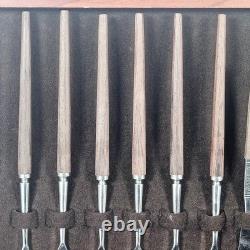 Canteen Cutlery Set Stainless Steel Wooden Box Wooden Handles Japan