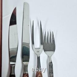 Canteen Cutlery Set Stainless Steel Wooden Box Wooden Handles Japan