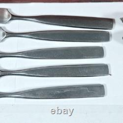 Canteen Cutlery Set Stainless Steel Wooden Box Wooden Handles Japan