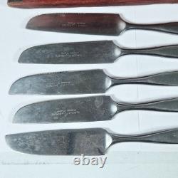 Canteen Cutlery Set Stainless Steel Wooden Box Wooden Handles Japan