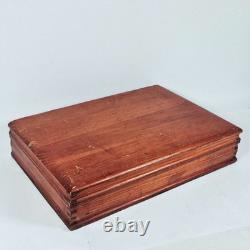 Canteen Cutlery Set Stainless Steel Wooden Box Wooden Handles Japan