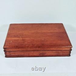 Canteen Cutlery Set Stainless Steel Wooden Box Wooden Handles Japan