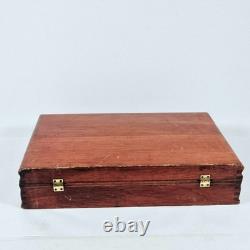 Canteen Cutlery Set Stainless Steel Wooden Box Wooden Handles Japan