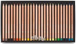Caran D'ache Luminance Permanent Coloured Pencil 76 Colour Box Set + 2 Blenders