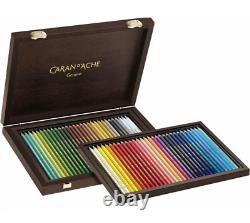 Caran D'ache Supracolor Watercolour Pencil 60 Colour Wooden Box Set