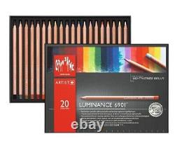 Caran d'Ache LUMINANCE 6901 12 20 40 Set Wooden Box NEW & SEALED