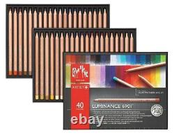 Caran d'Ache LUMINANCE 6901 12 20 40 Set Wooden Box NEW & SEALED