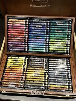 Caran d'Ache Neocolor II Wooden Box Set 84 Assorted Colours