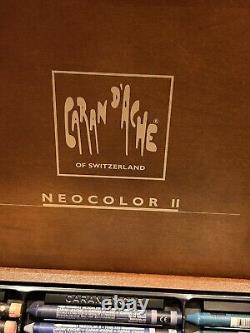 Caran d'Ache Neocolor II Wooden Box Set 84 Assorted Colours