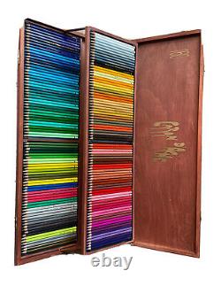 Caran d'Ache & Supercolour 160 Colour Pencils Set Artist Wooden Box