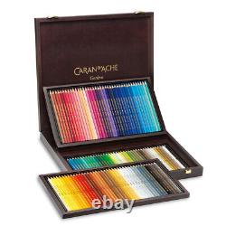 Caran d'Ache Supracolor Soft Watersoluble Pencil Wooden Box Set of 120