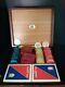 Carte Dal Negro Poker Gambling Plaque Set In Original Wooden Box-made In Italy