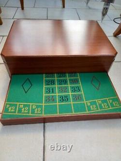 Casino Roulette high quality wooden box set