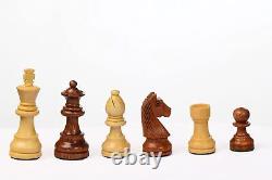 Chess Pieces Set Only Pieces 3.75 King Wooden Sheesham Chess Wood Storage Box