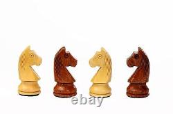 Chess Pieces Set Only Pieces 3.75 King Wooden Sheesham Chess Wood Storage Box