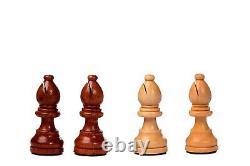 Chess Pieces Set Only Pieces 3.75 King Wooden Sheesham Chess Wood Storage Box
