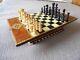 Chess Set Marquetry Wooden Unique Chess Board Box Luxury Complete Wooden Set