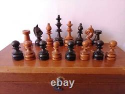 Chess set wood in wooden box chess set wood in wood box